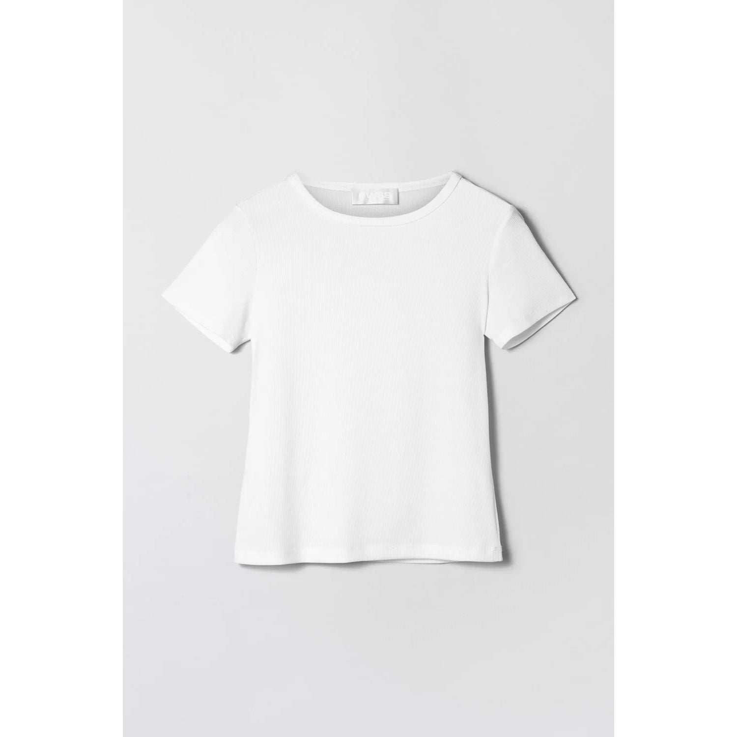 Ribbed Cap Sleeve Tee
