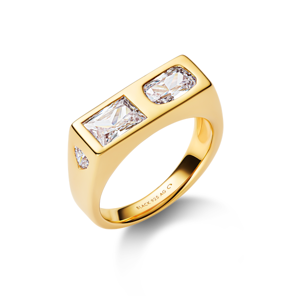 Us Three Signet Ring gold