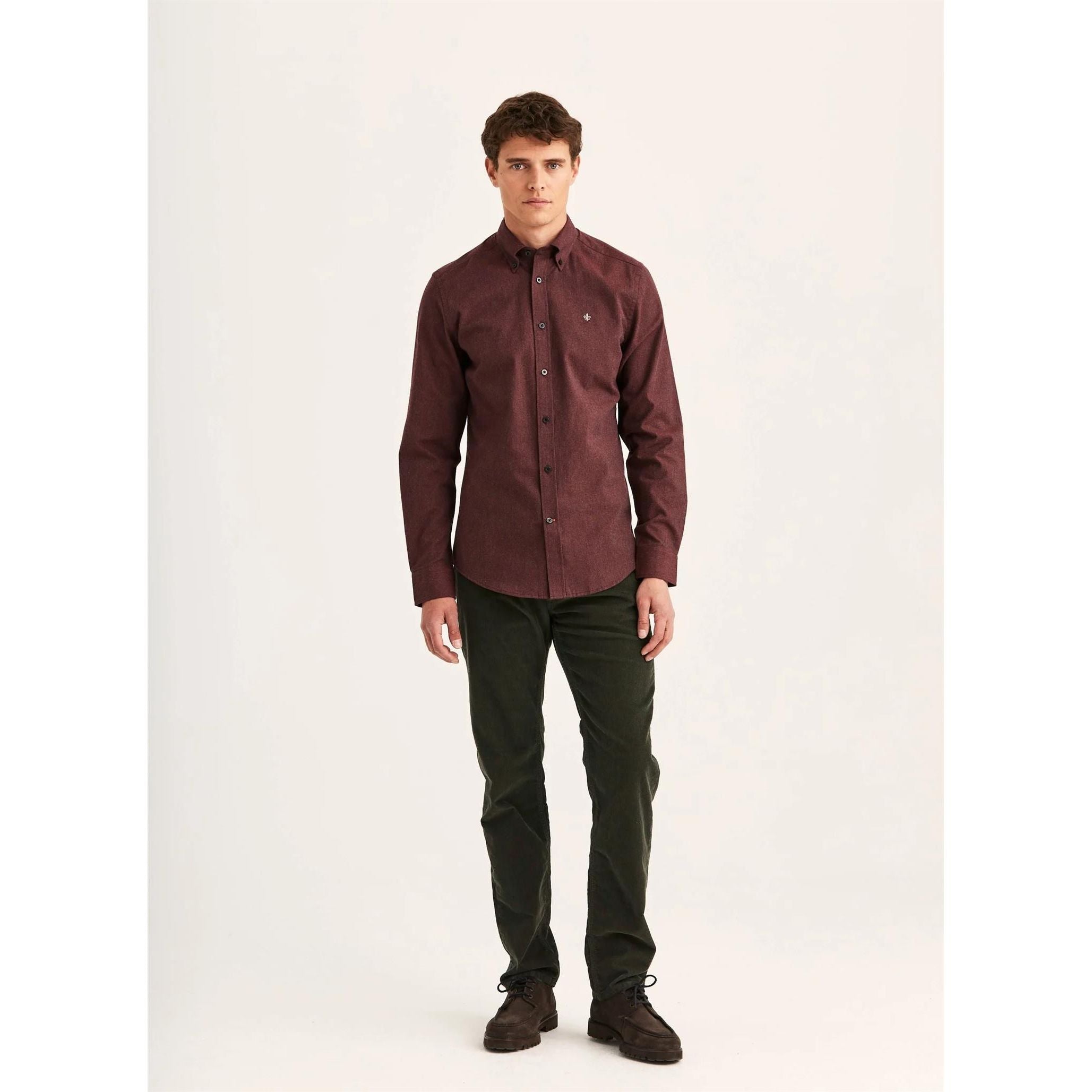 Watts Flannel Shirt - Slim fit Herre