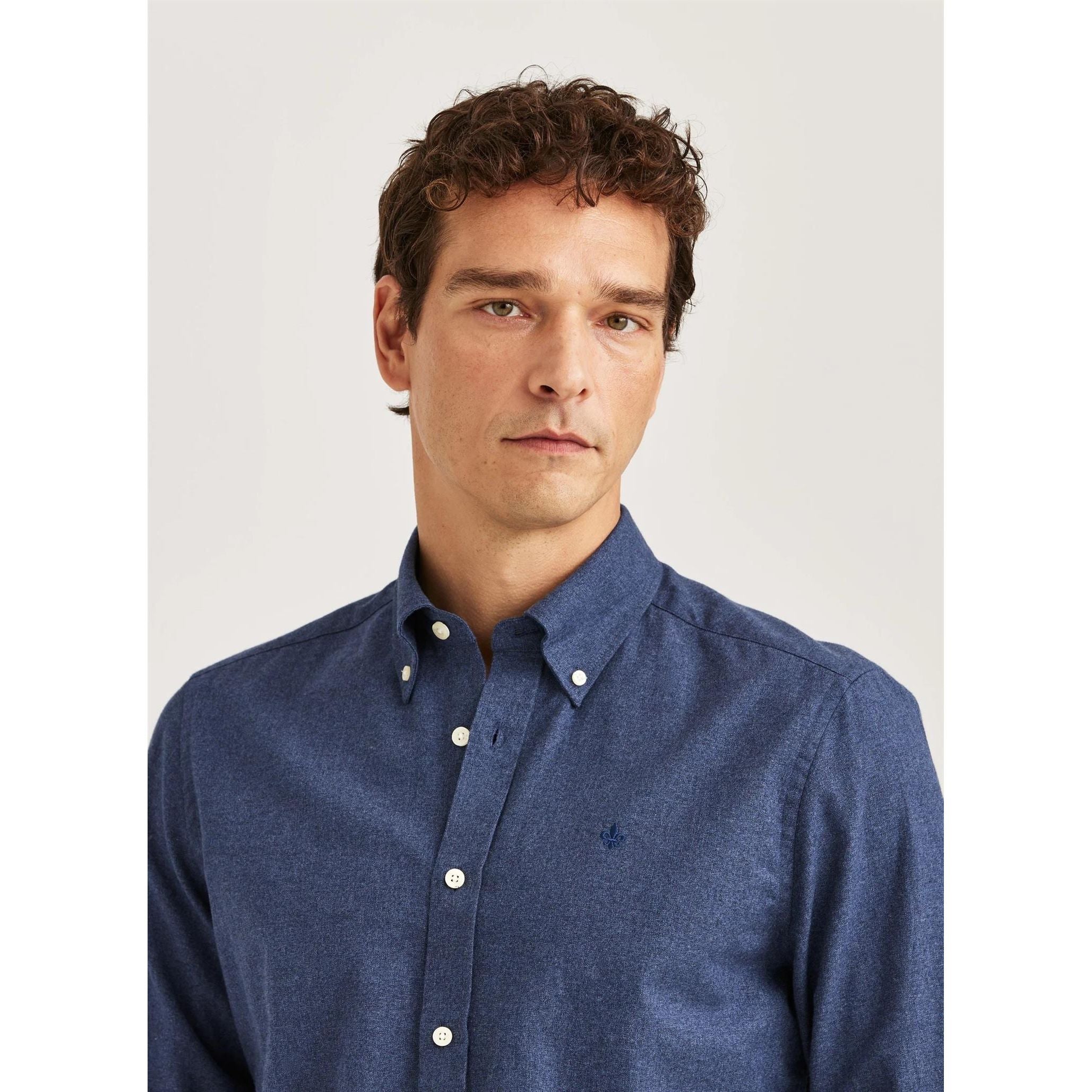Watts Flannel Shirt - Slim fit Herre