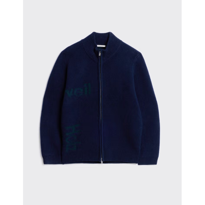 Haza Logo Zip Cardigan Herre