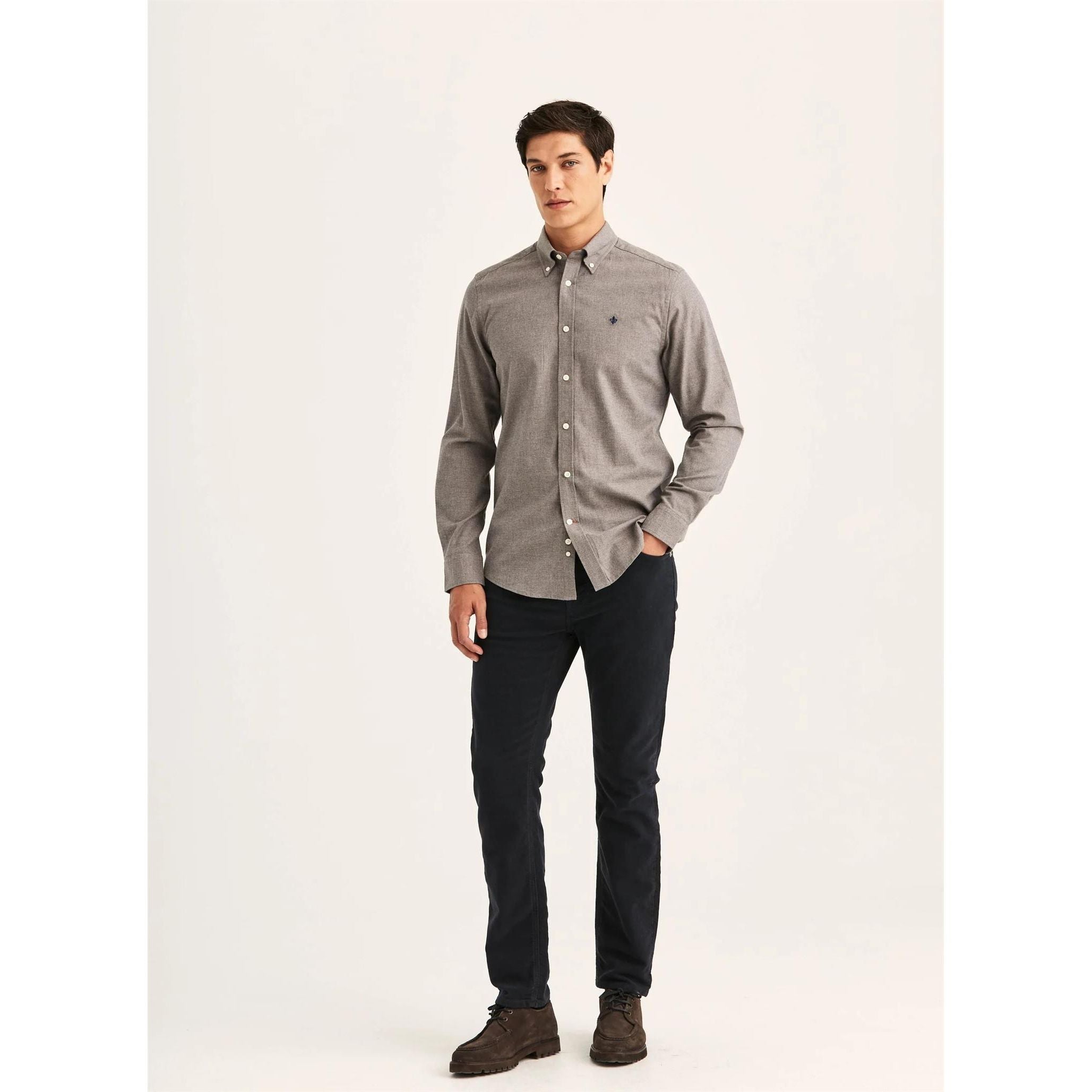 Watts Flannel Shirt - Slim fit Herre