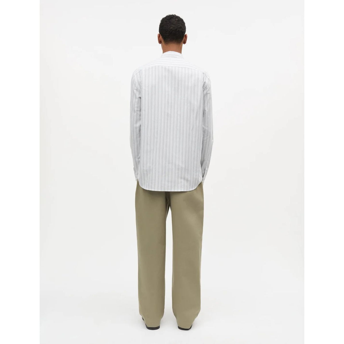 Cotton Oxford Sune Stripe Shirt BD Herre