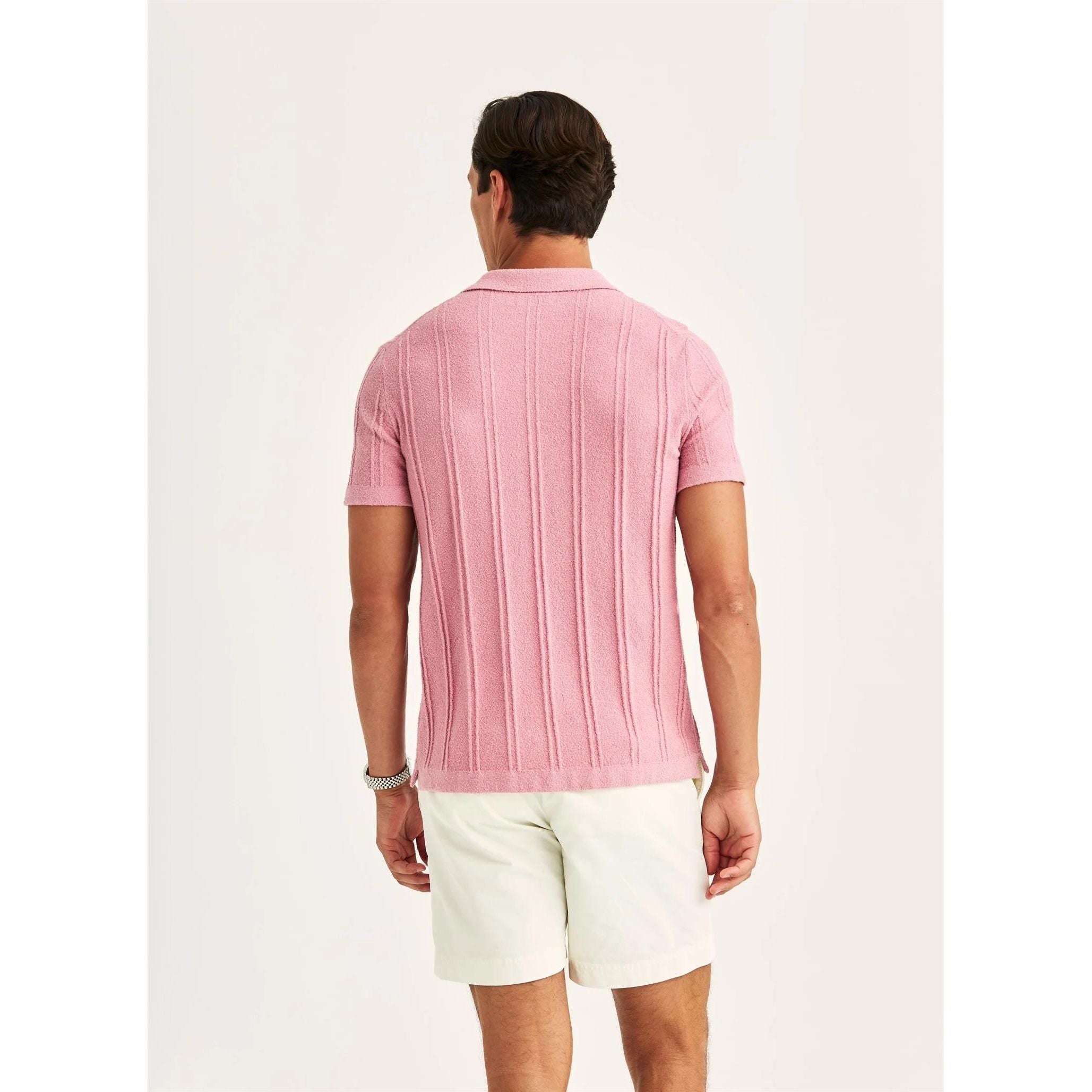Clayton Knitted SS Shirt Herre