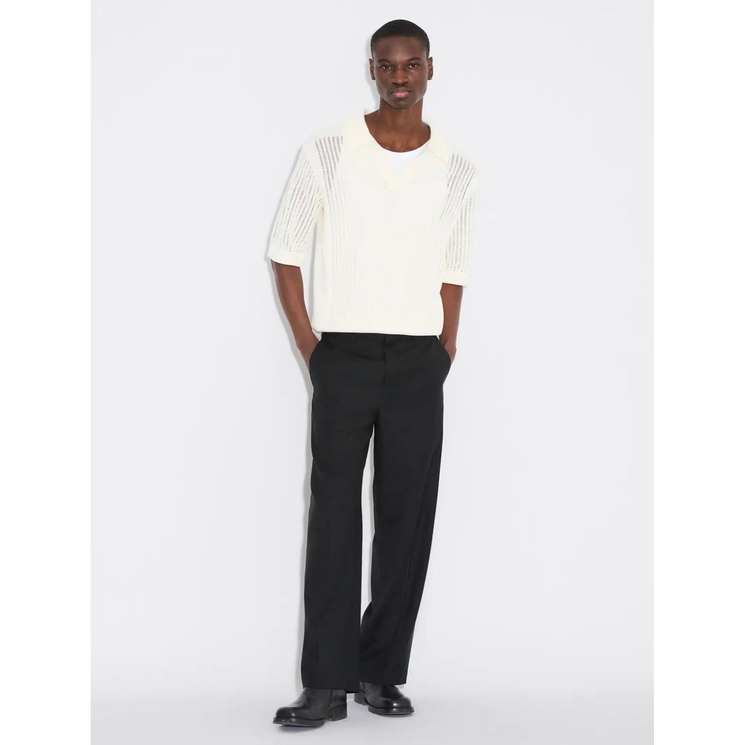 Lio Knitted Polo Shirt Herre