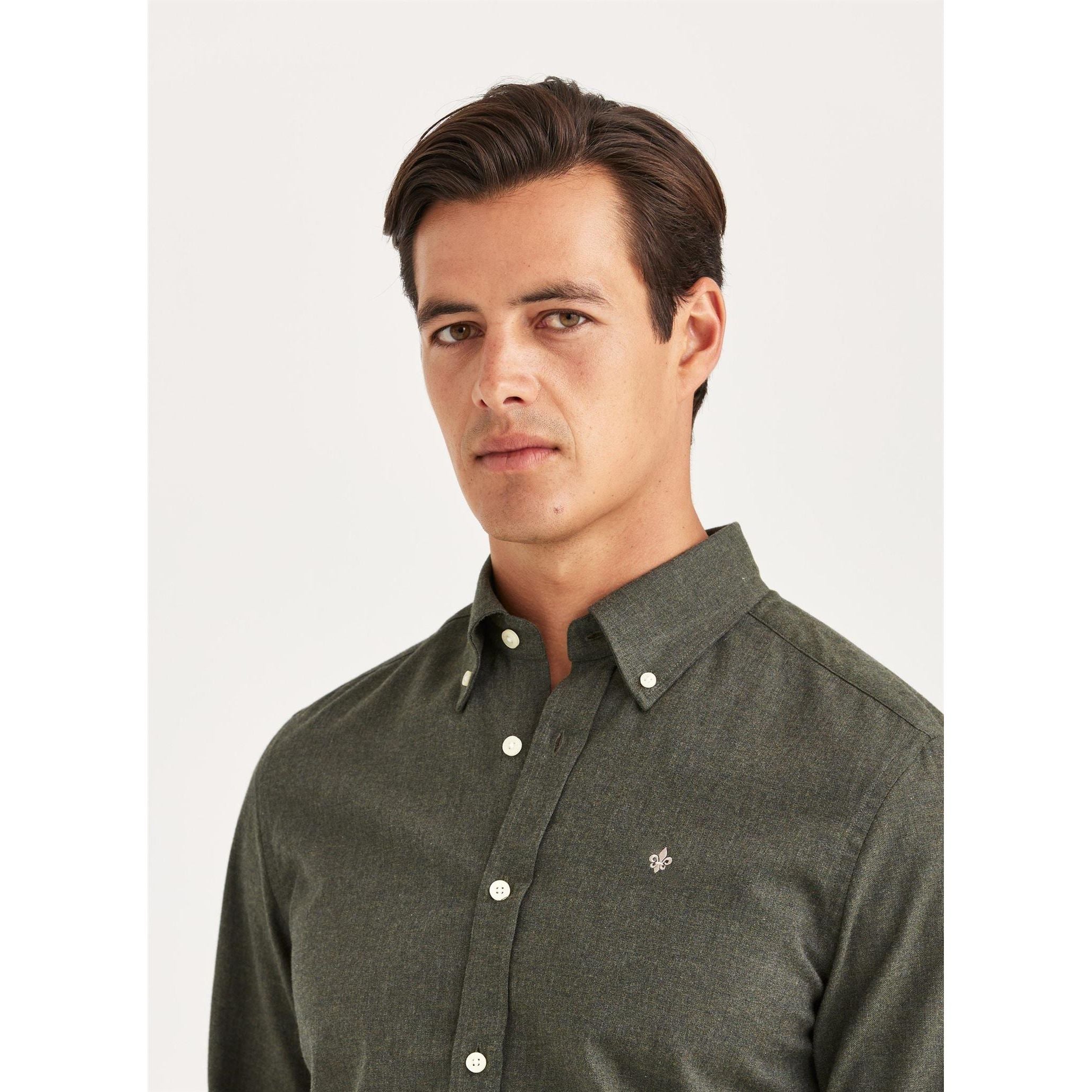 Watts Flannel Shirt - Slim fit Herre
