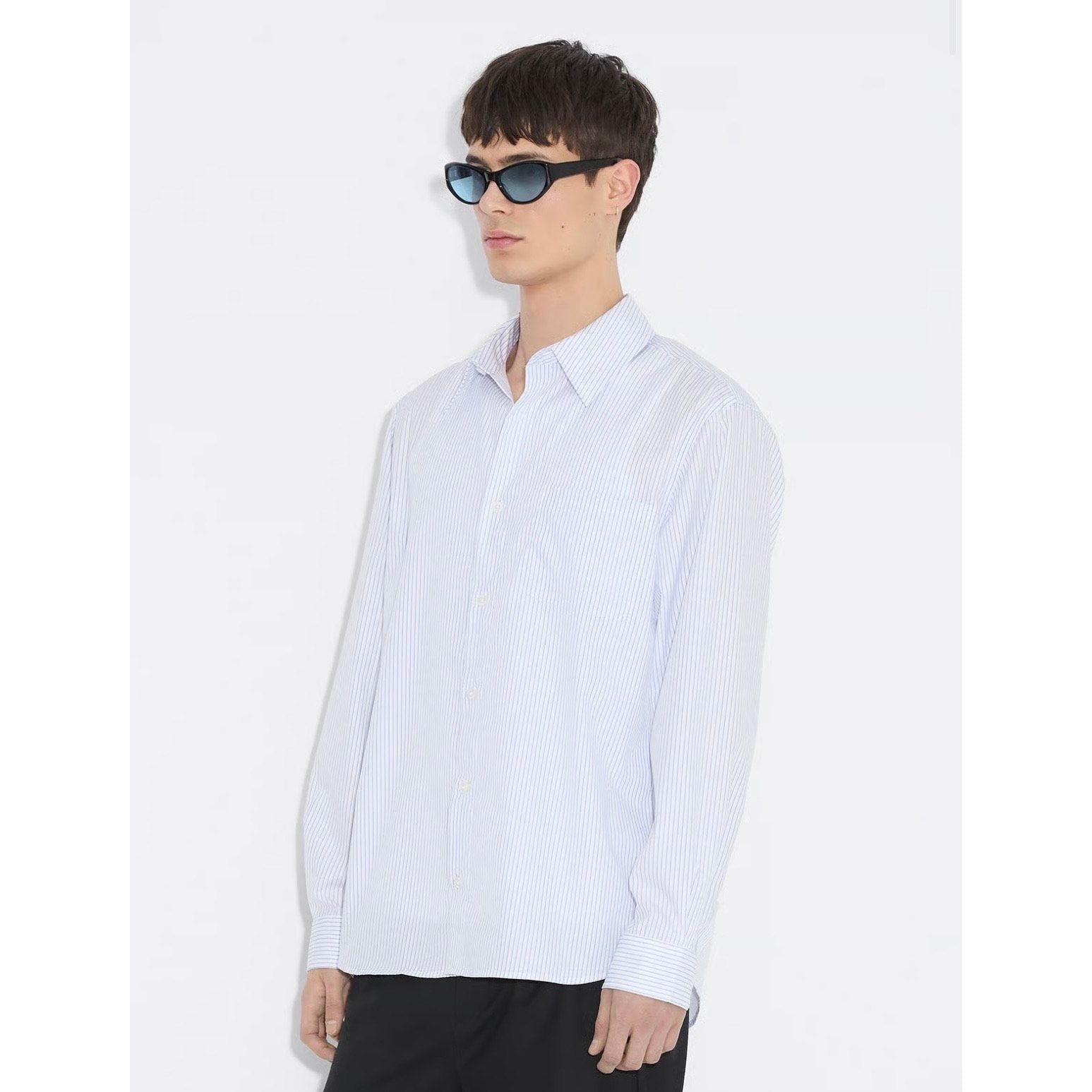 Regular Poplin Shirt Herre
