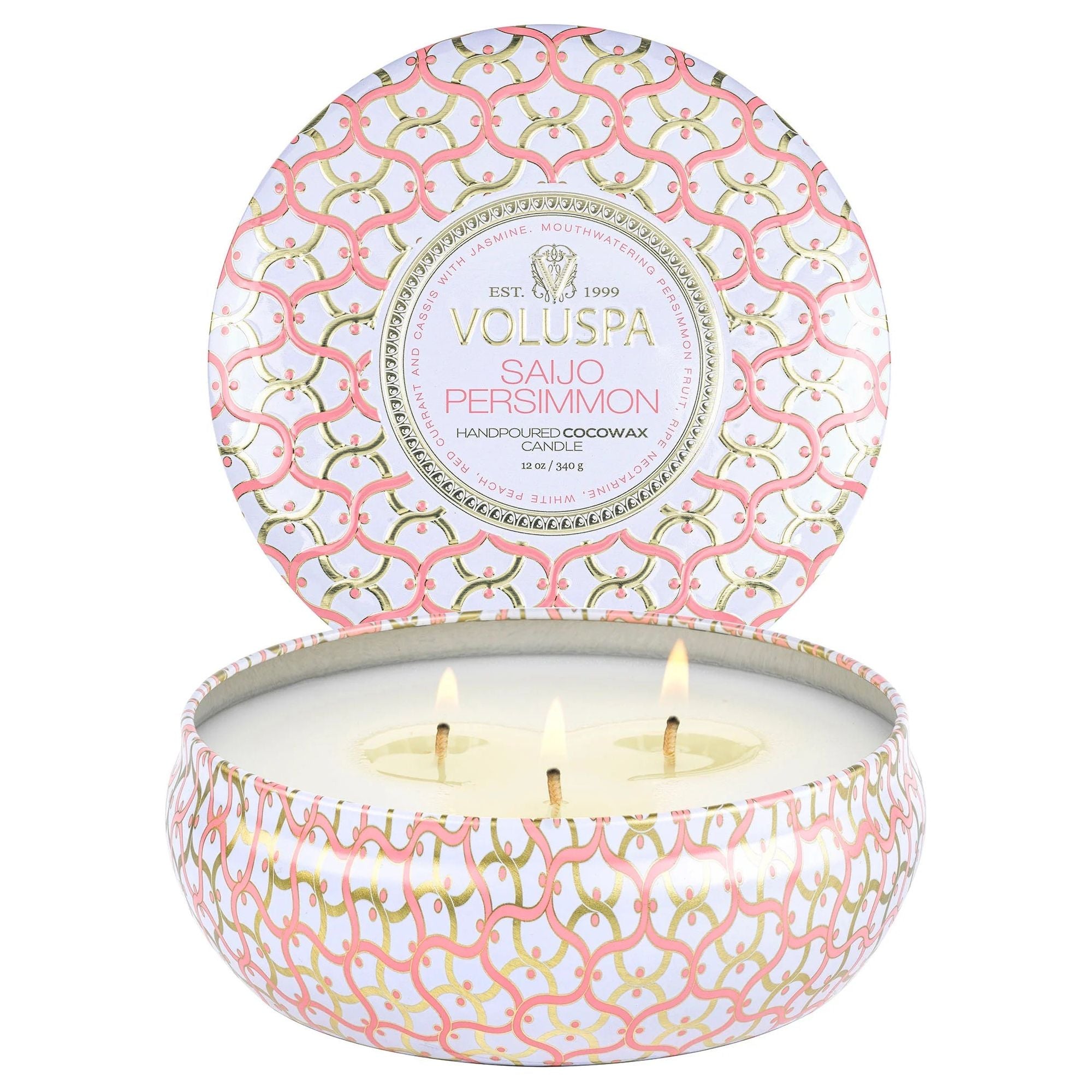 3 Wick Tin Candle - Saijo Persimmon 340G