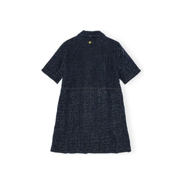 Fluffy Denim Mini Dress