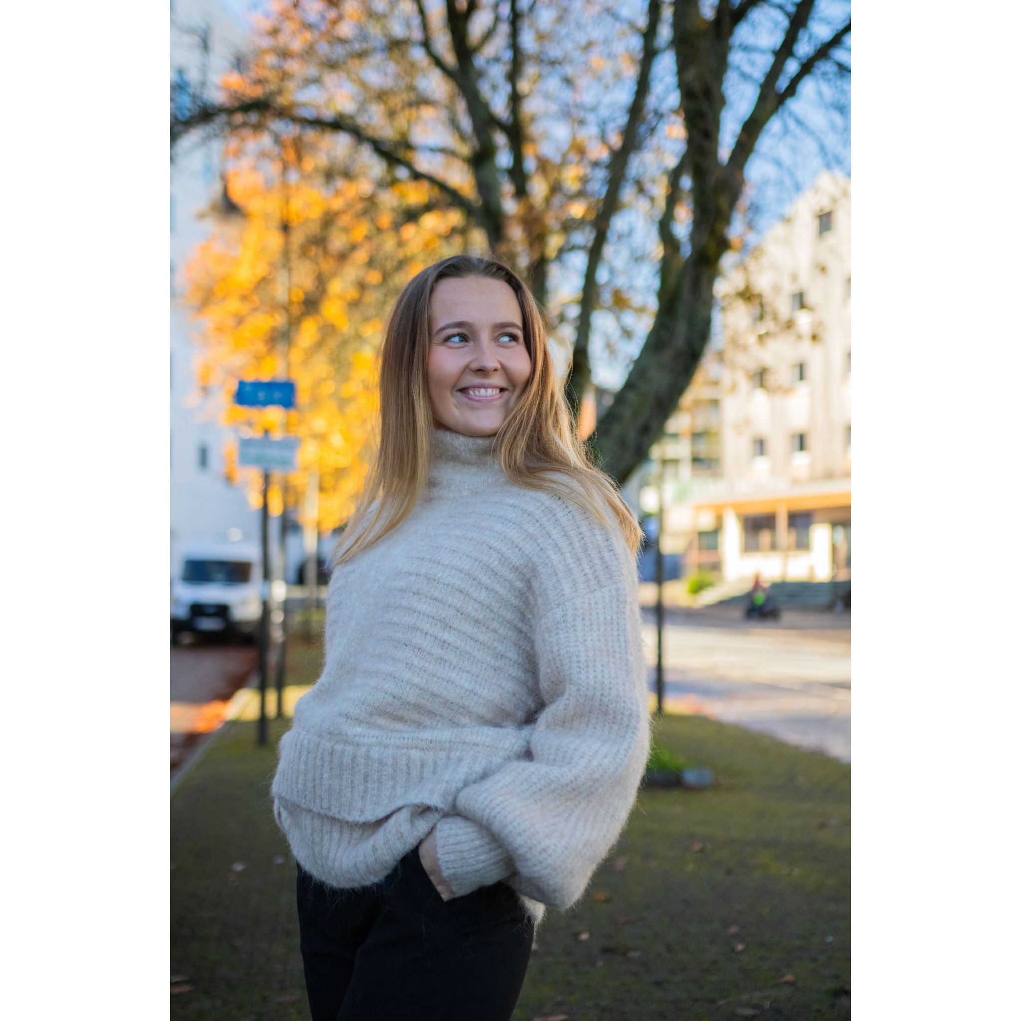 W Data Knit Sweater