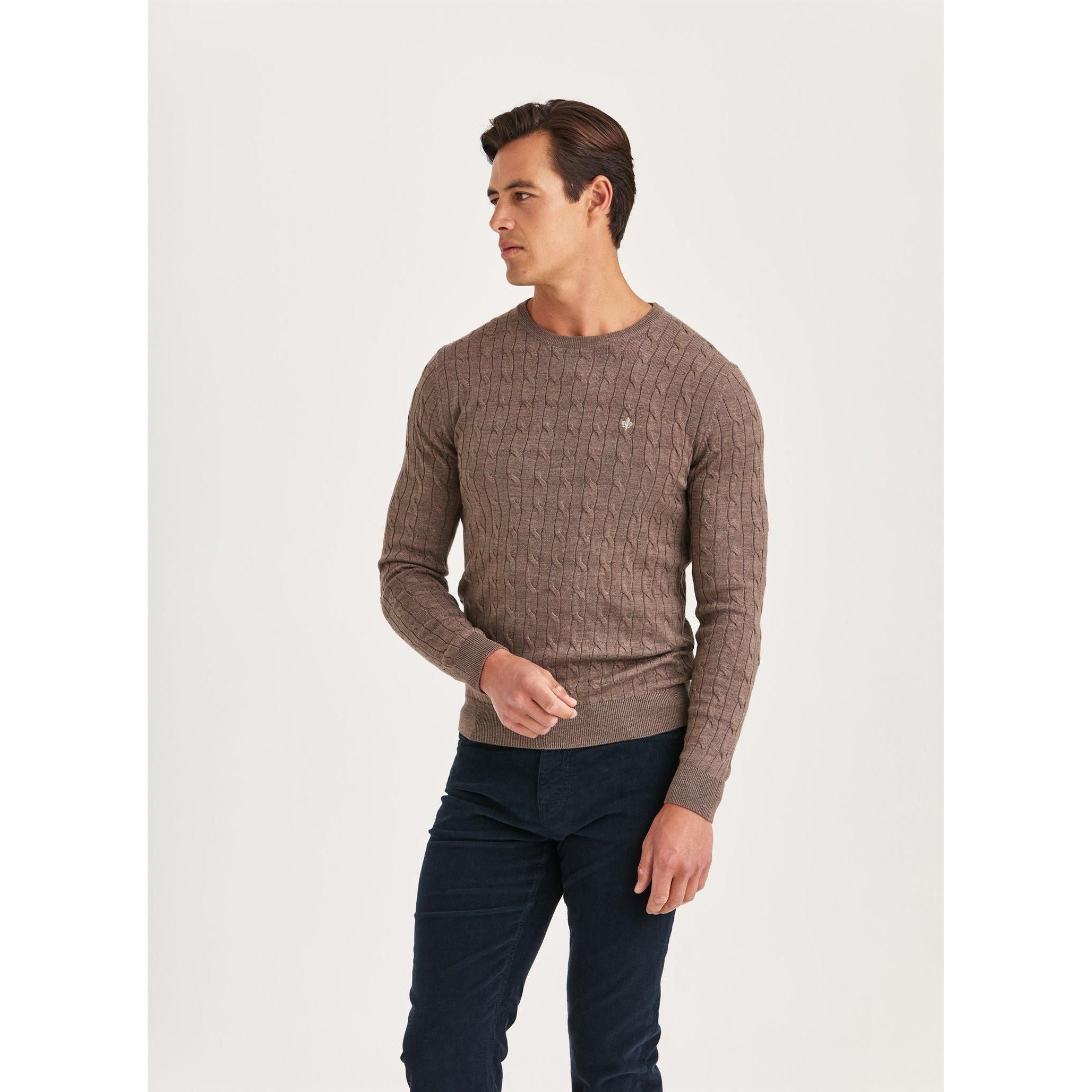 Merino Cable Oneck Herre