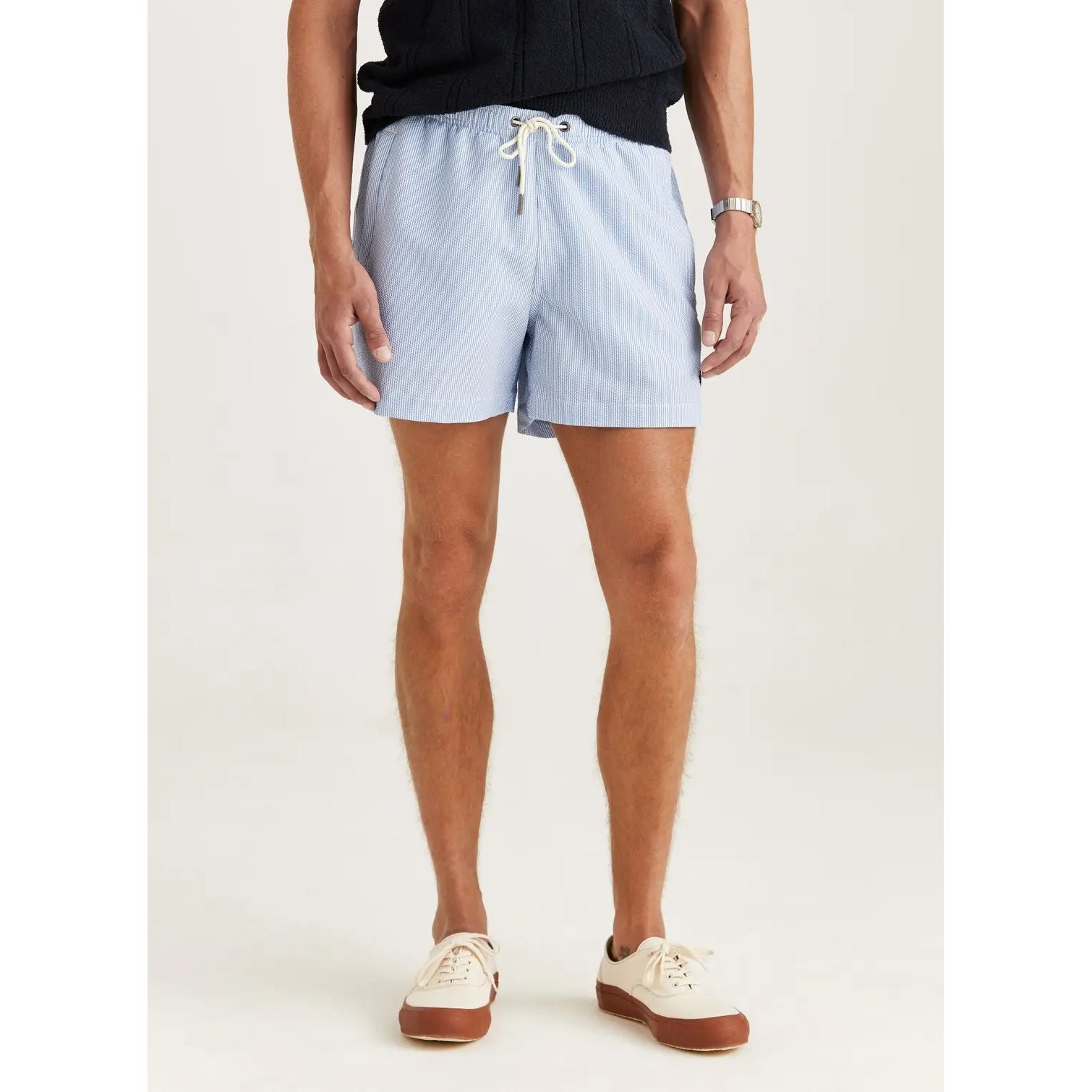 Morris Seersucker Bathing Trunks Herre