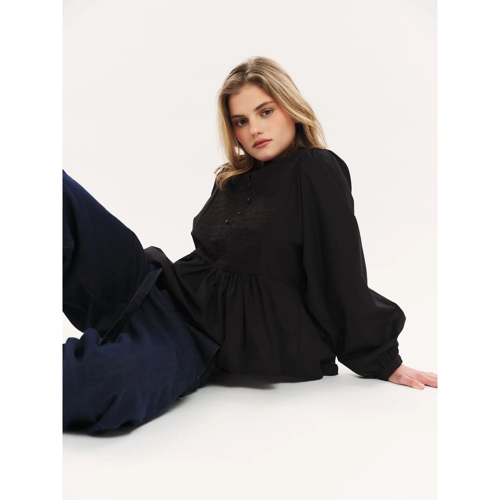 Ruby Button Blouse