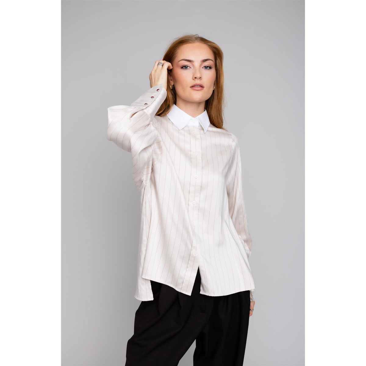 Anne Silk Striped