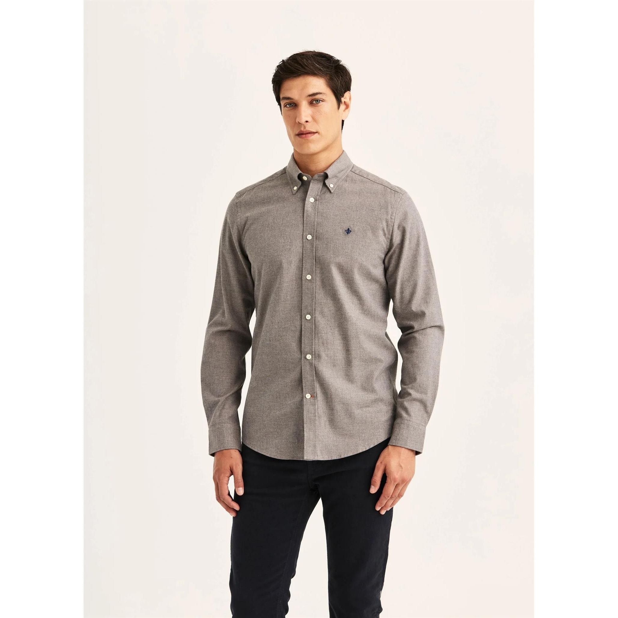 Watts Flannel Shirt - Slim fit Herre