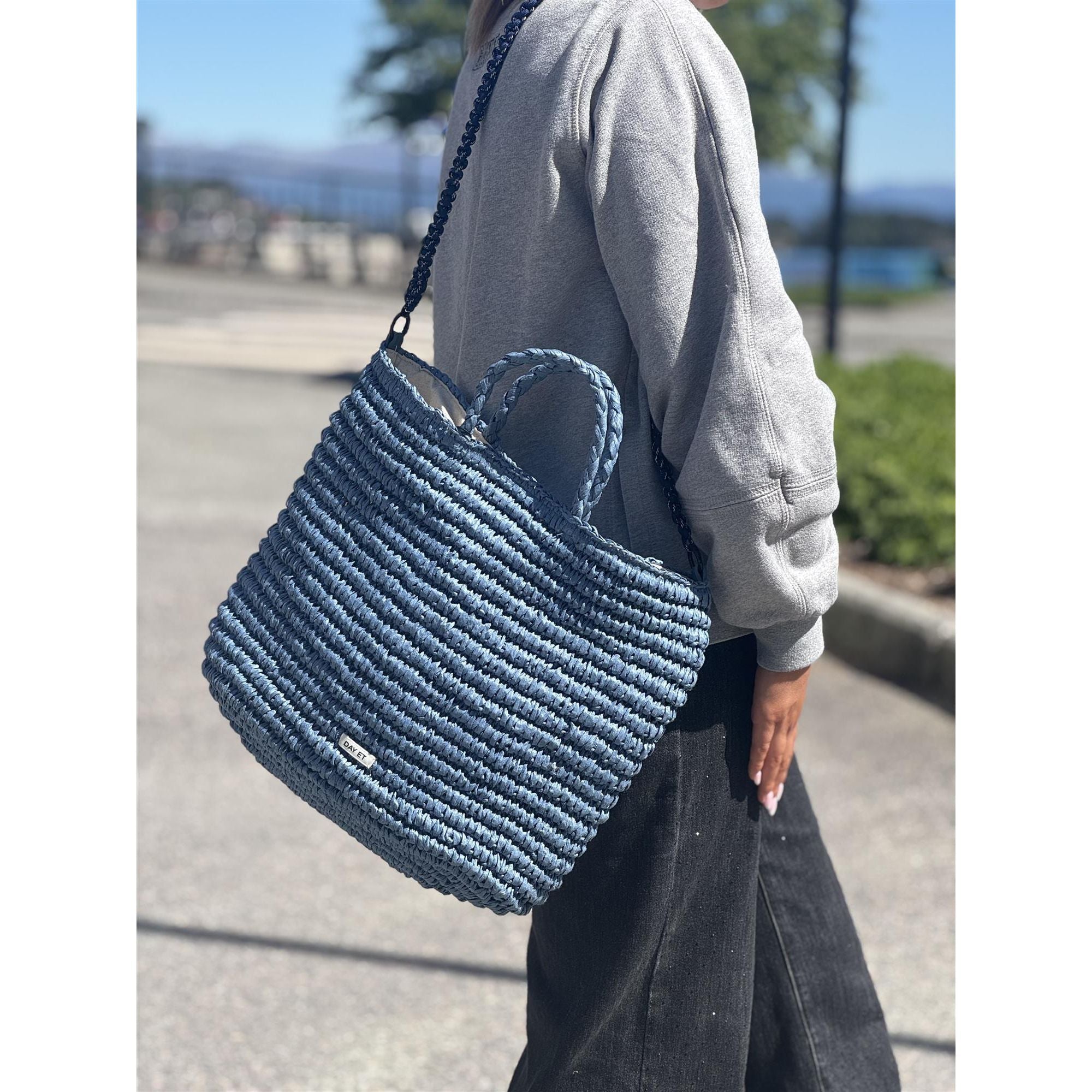 Day Summer Straw Travel Bag