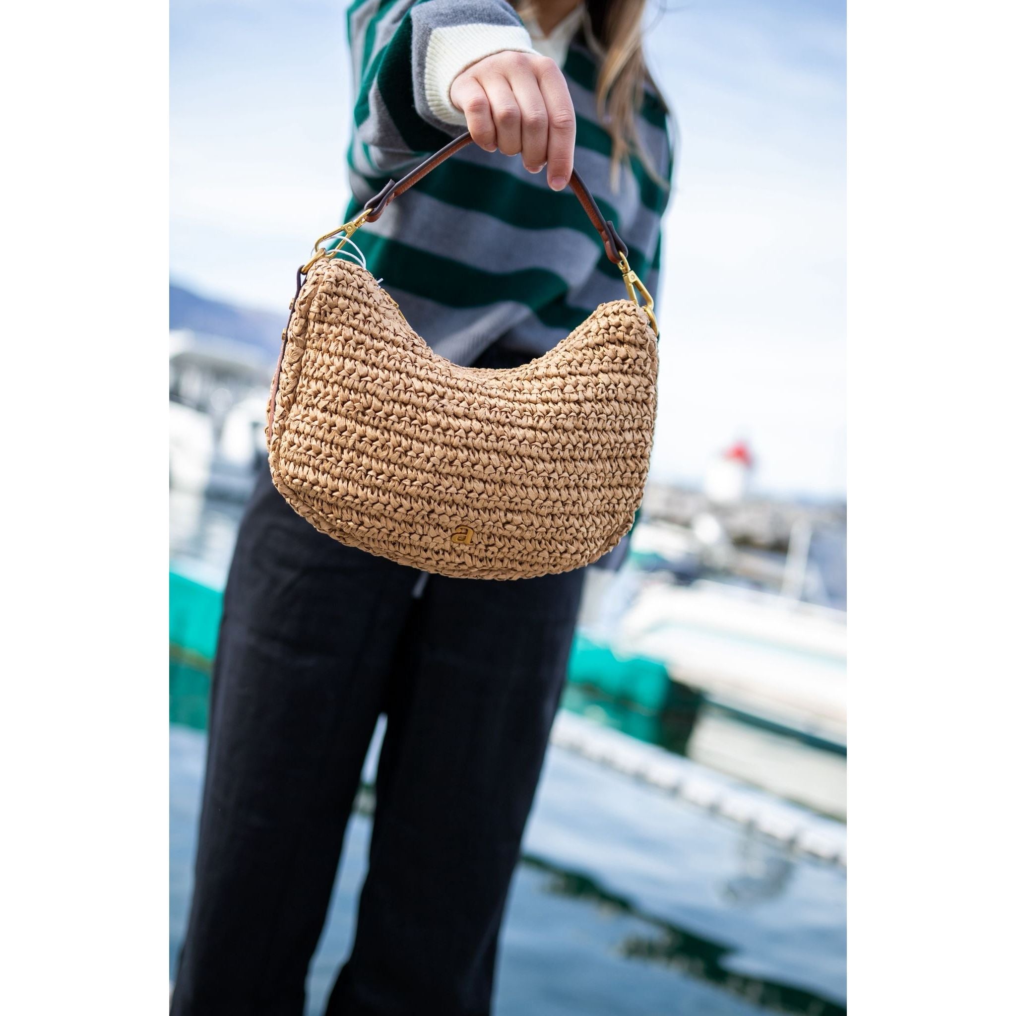 Raffia Shoulder Bag