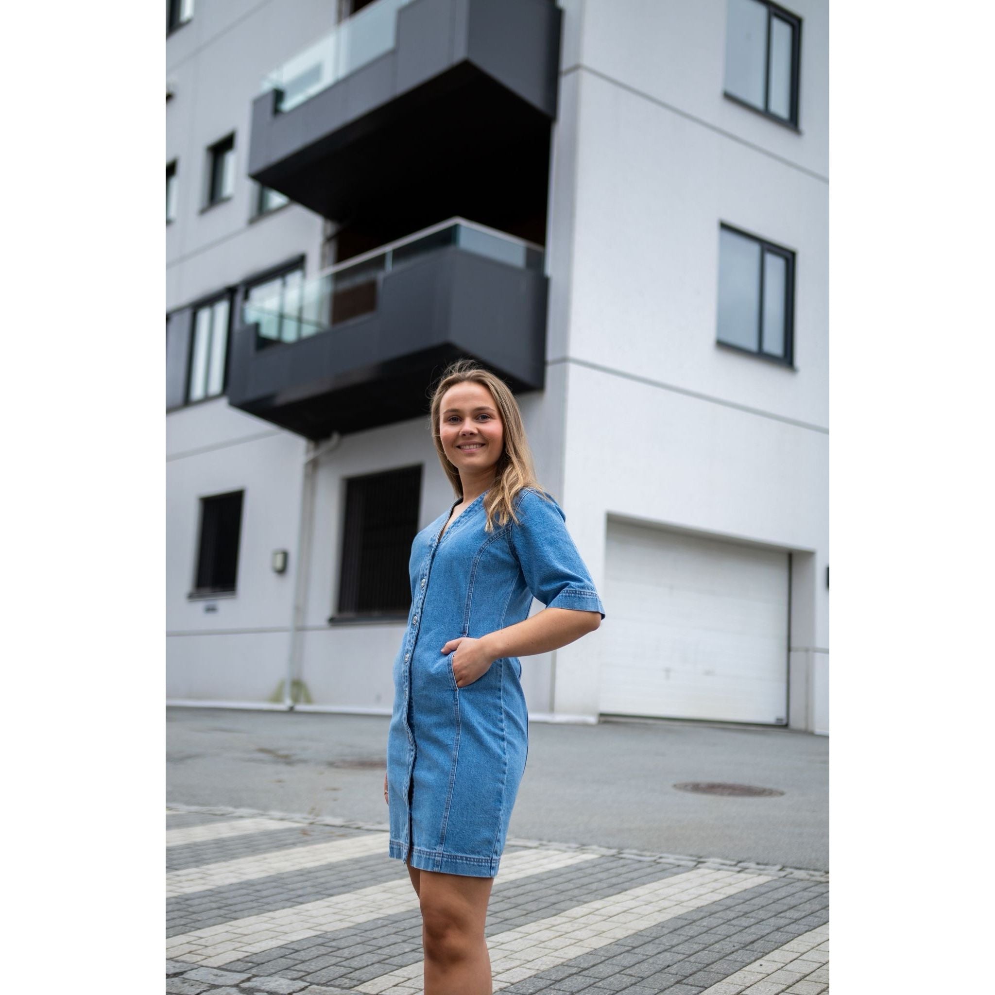 Light Crepe Margot Dress