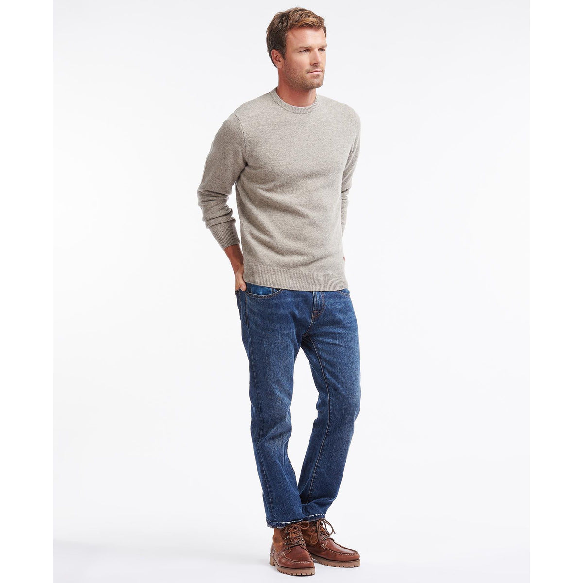 Barbour Ess Patch Crew Neck Sweater Herre