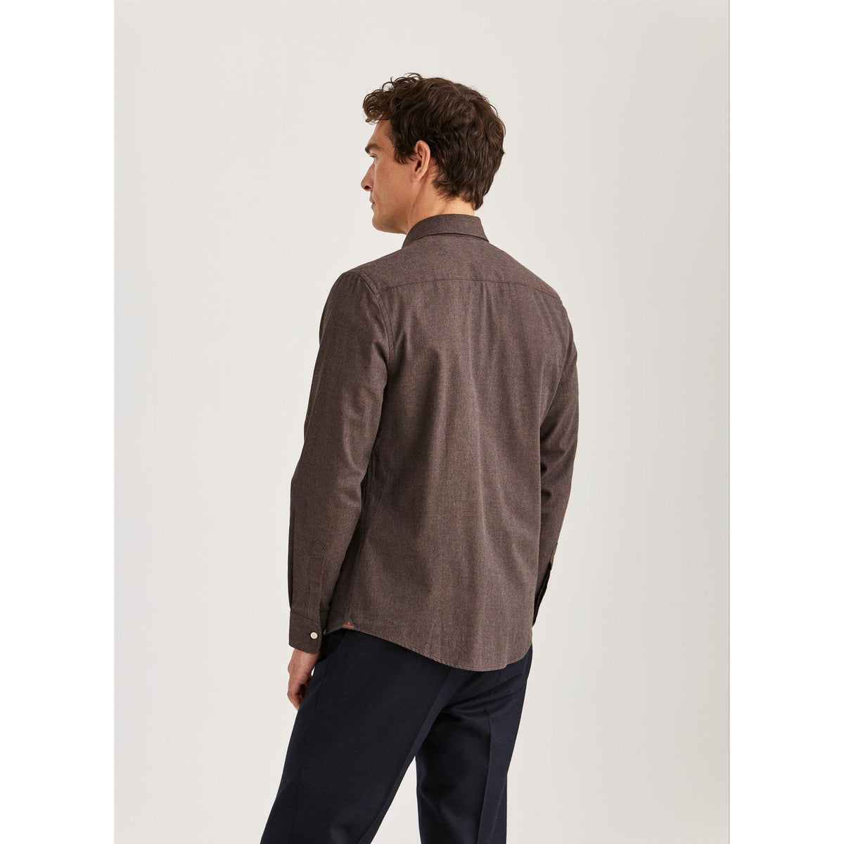 Watts Flannel Shirt - Slim fit Herre