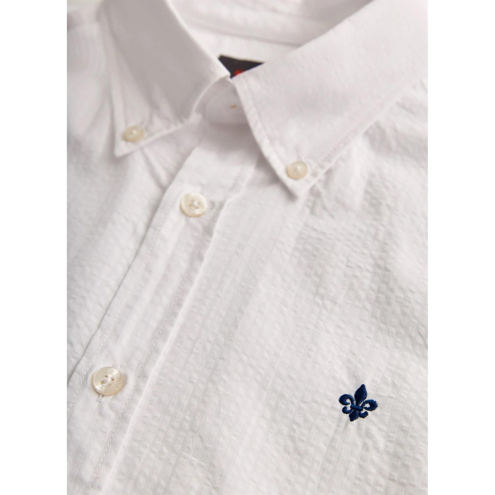 Morris Seersucker Shirt-Slim Fit Herre