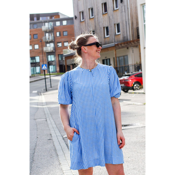 Printed Crepe Mini Dress