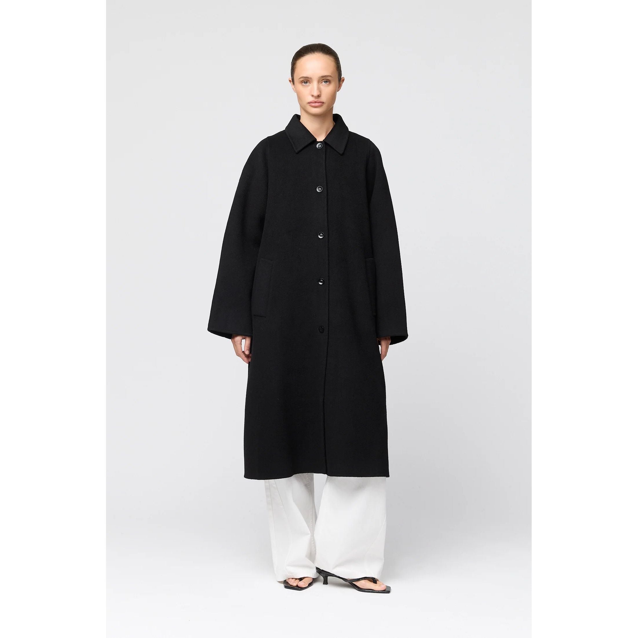 Doublé wool Trench
