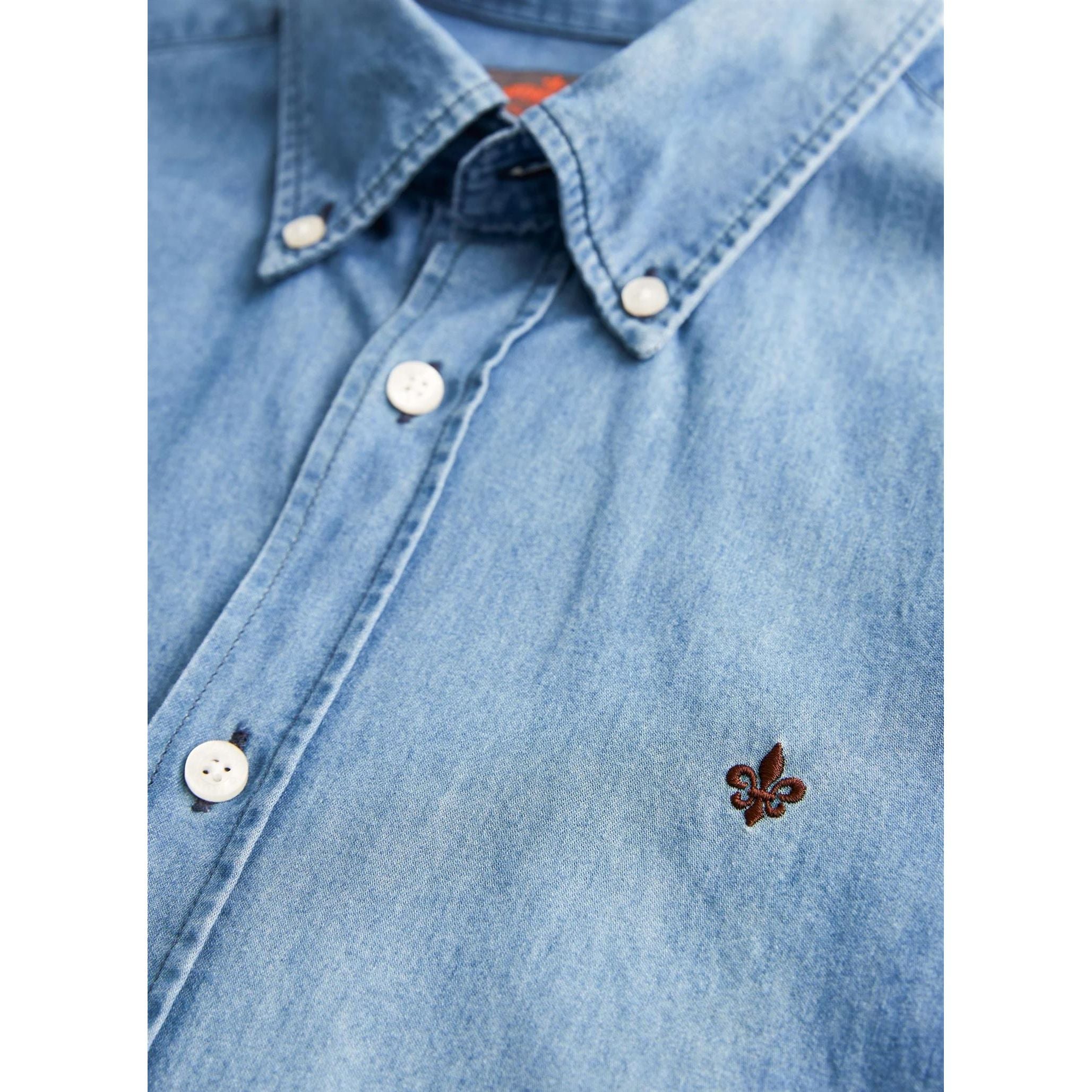 Light Denim Shirt-Slim Fit Herre