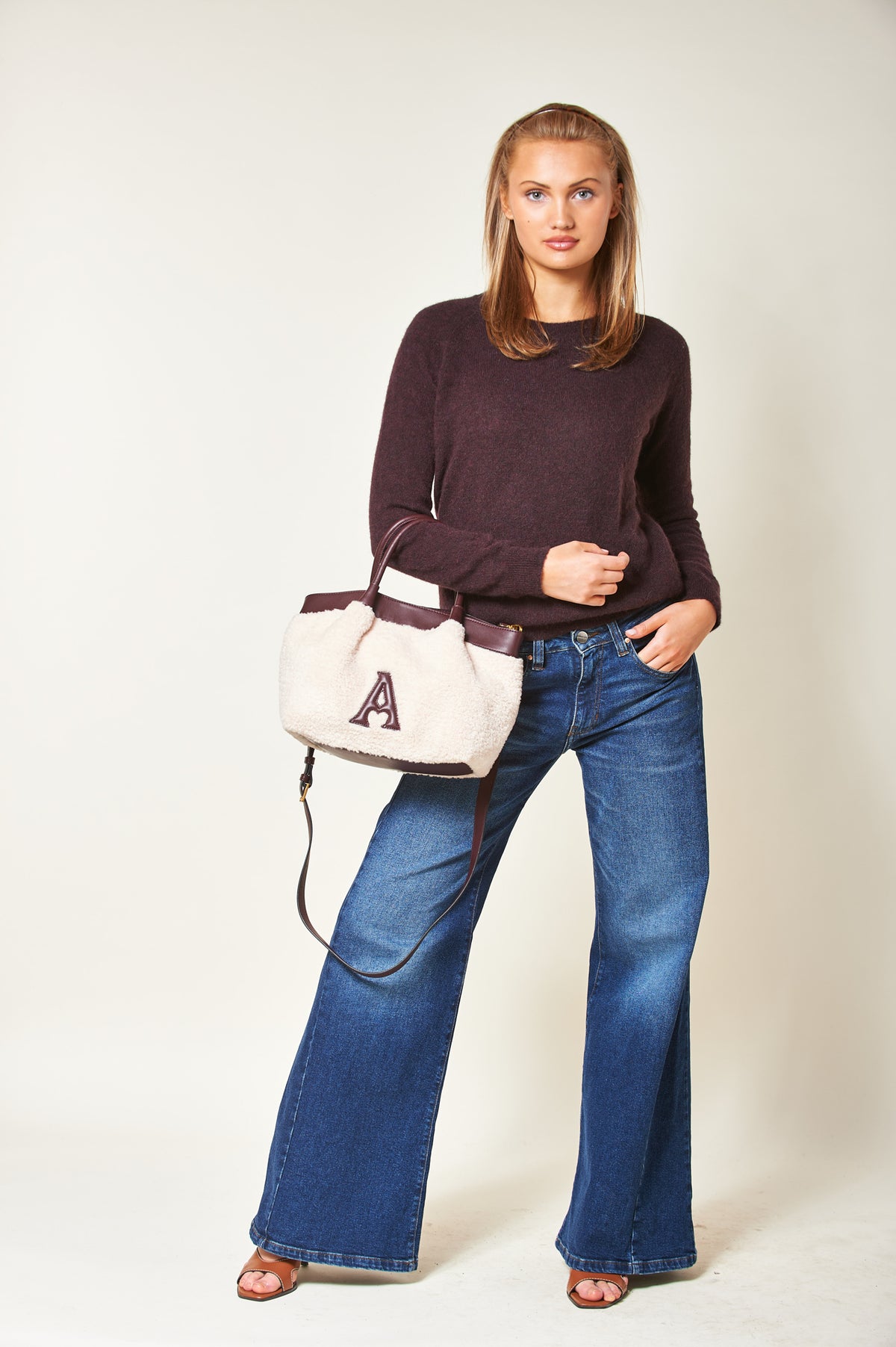 Cloud teddy midi bag