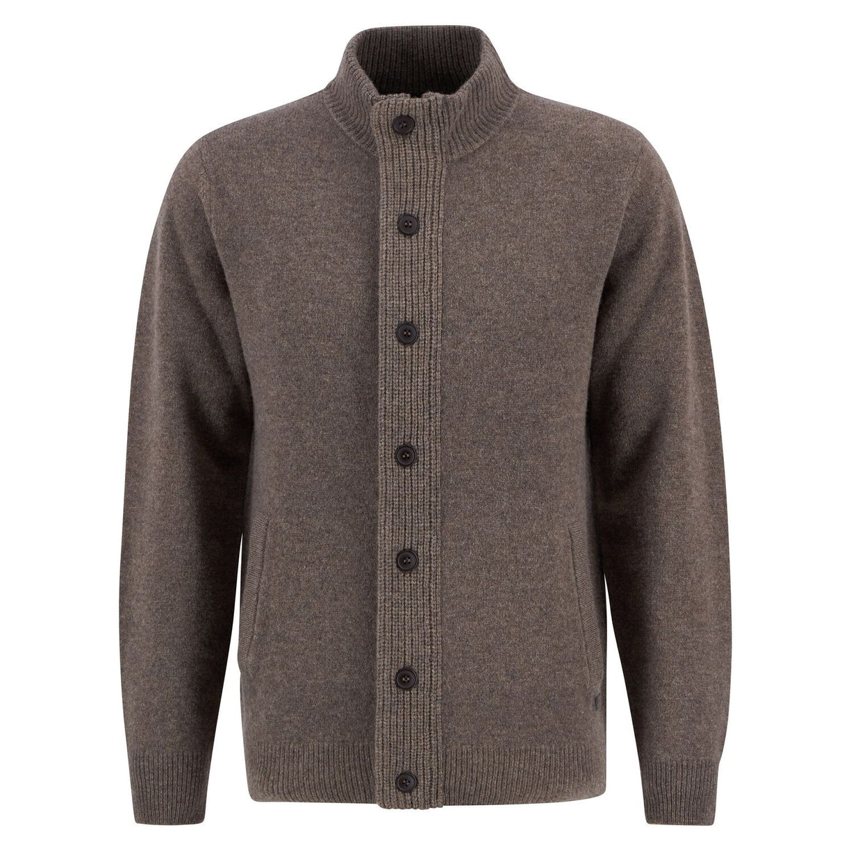 Barbour Ess Patch Zip Through Knitted Jumper Herre