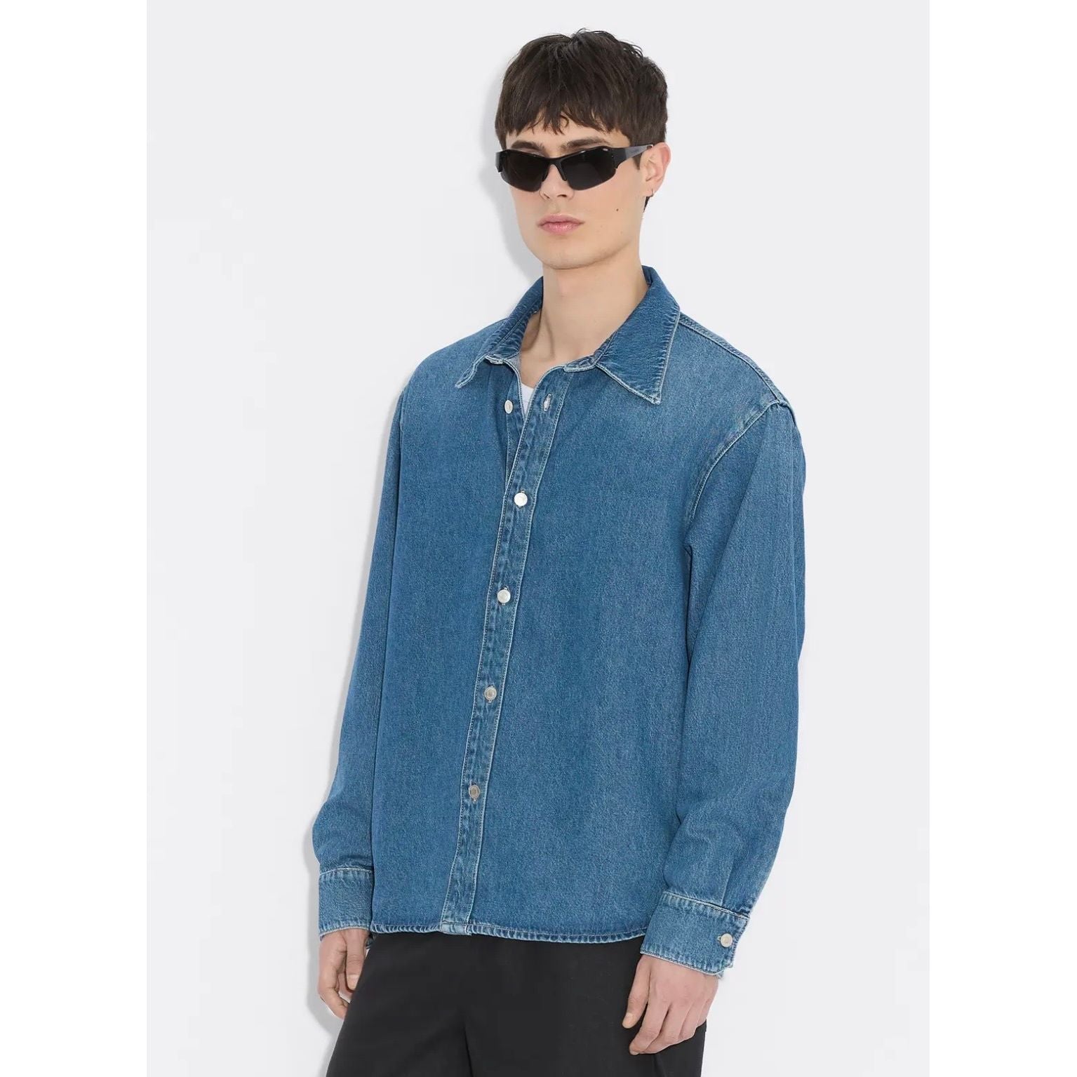 M Relaxed Denim Shirt Herre