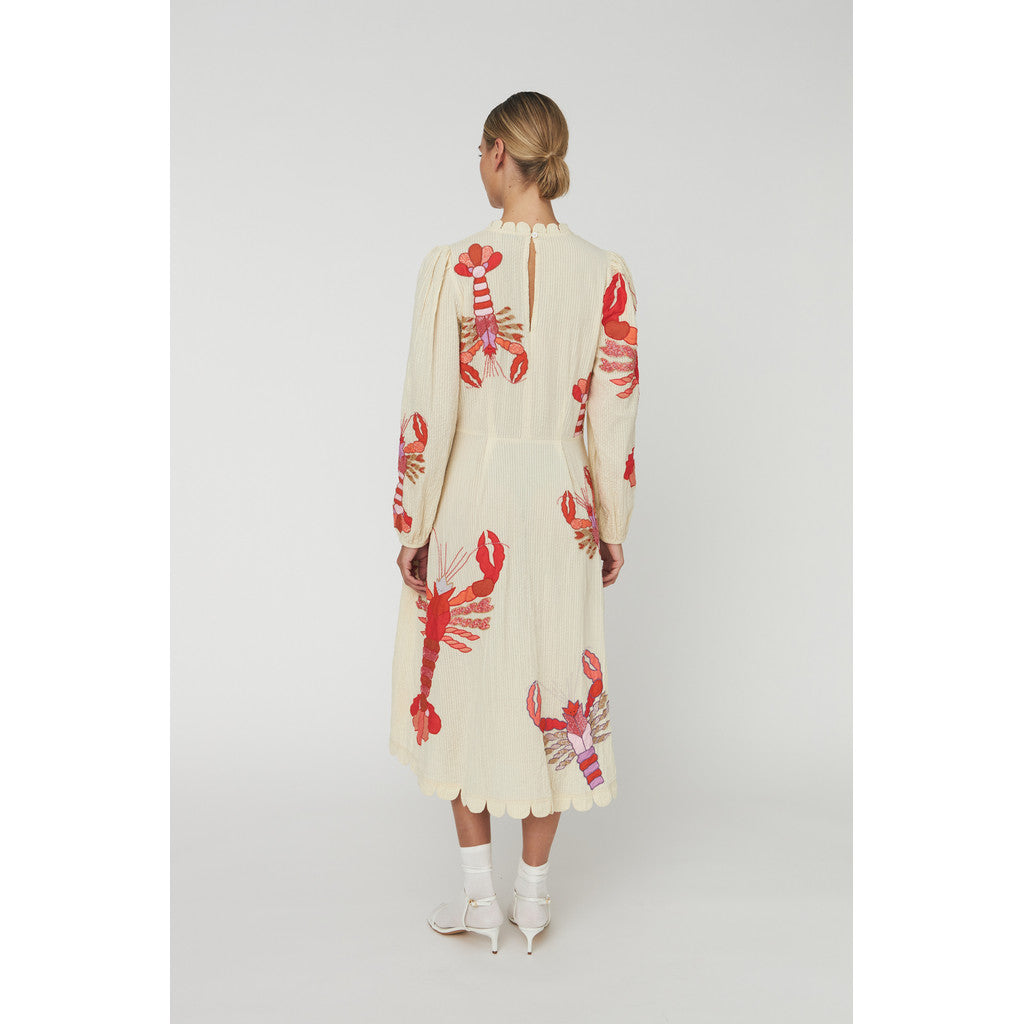 Embroidered Midi Dress
