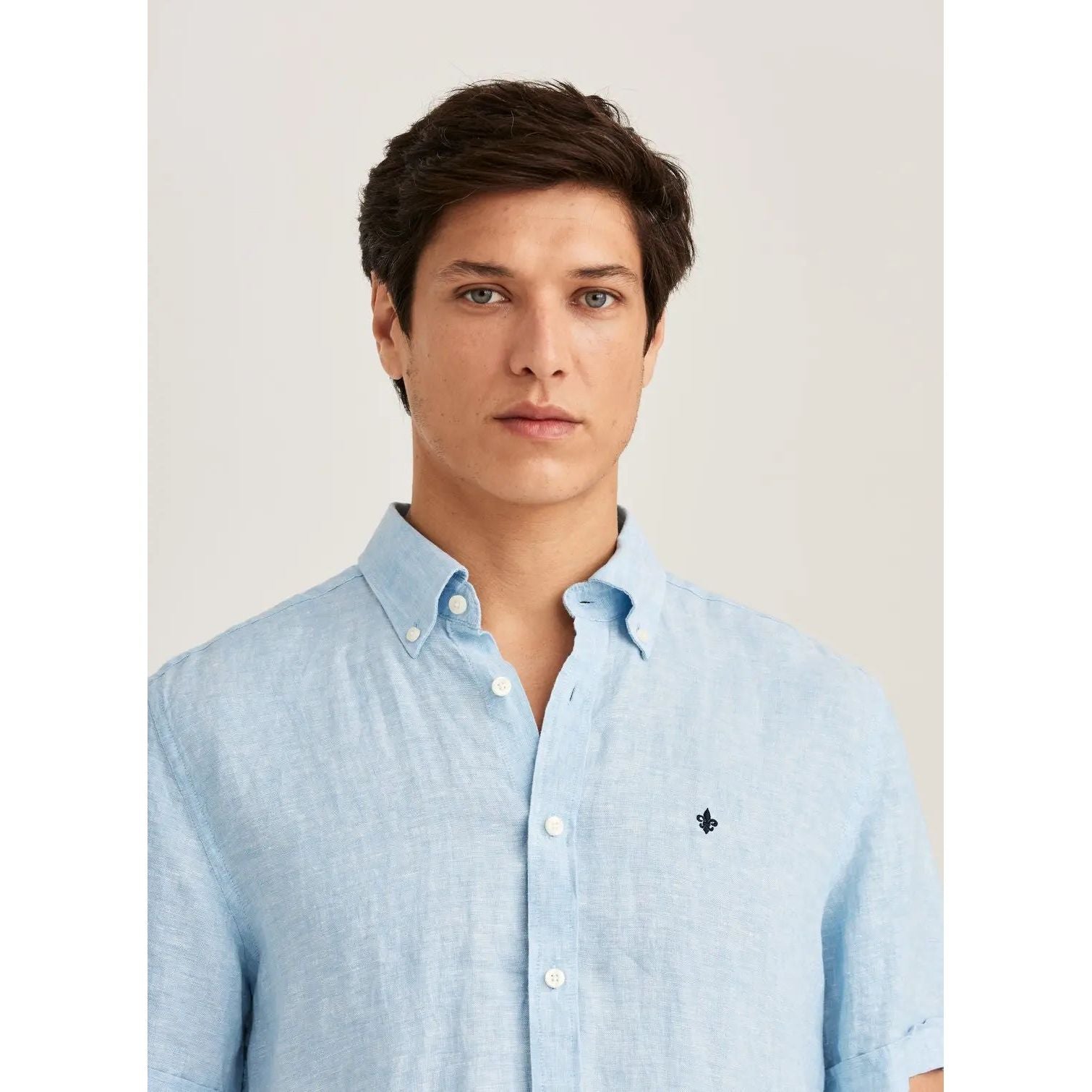 Douglas Linen SS Shirt-Classic Fit