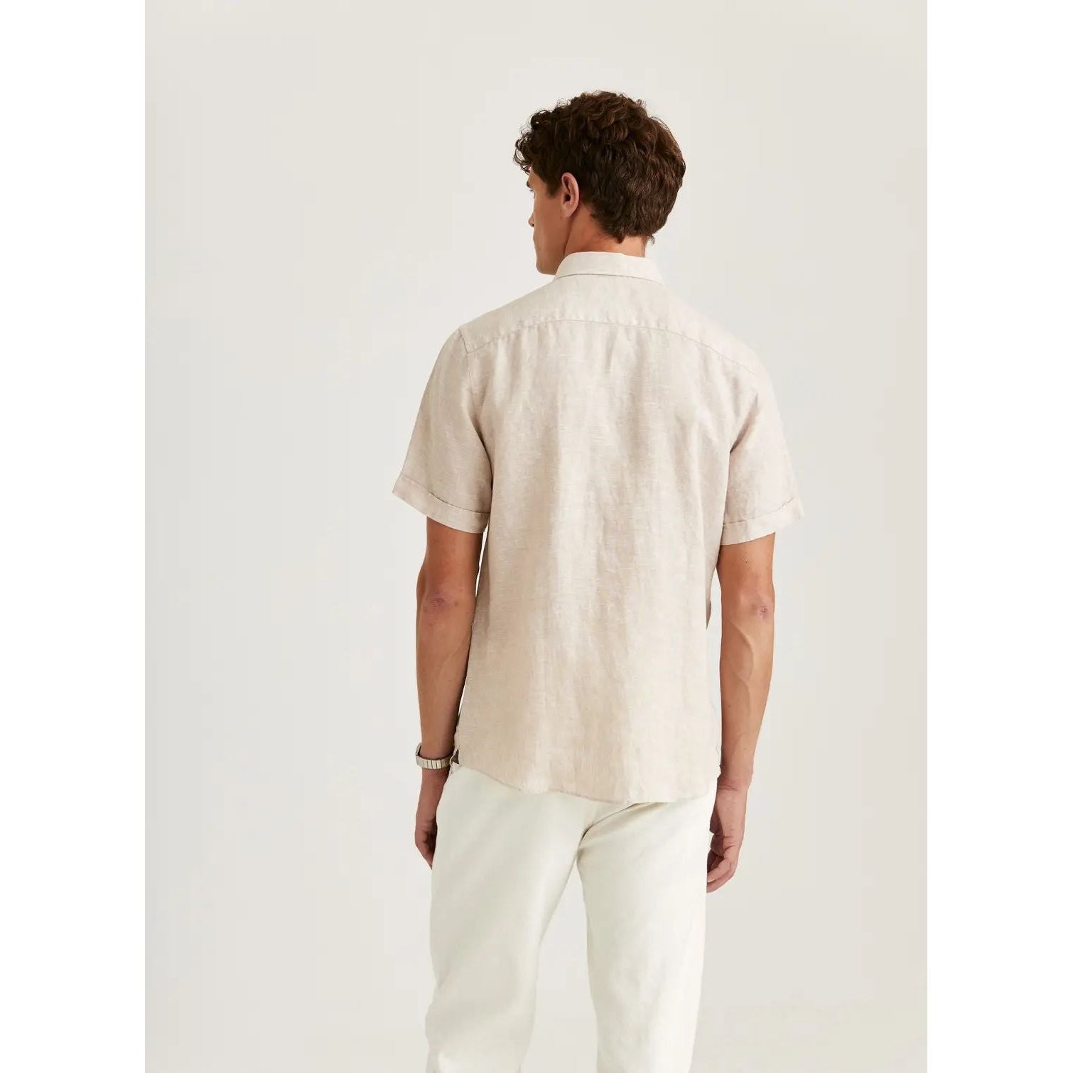 Douglas Linen SS Shirt-Classic Fit