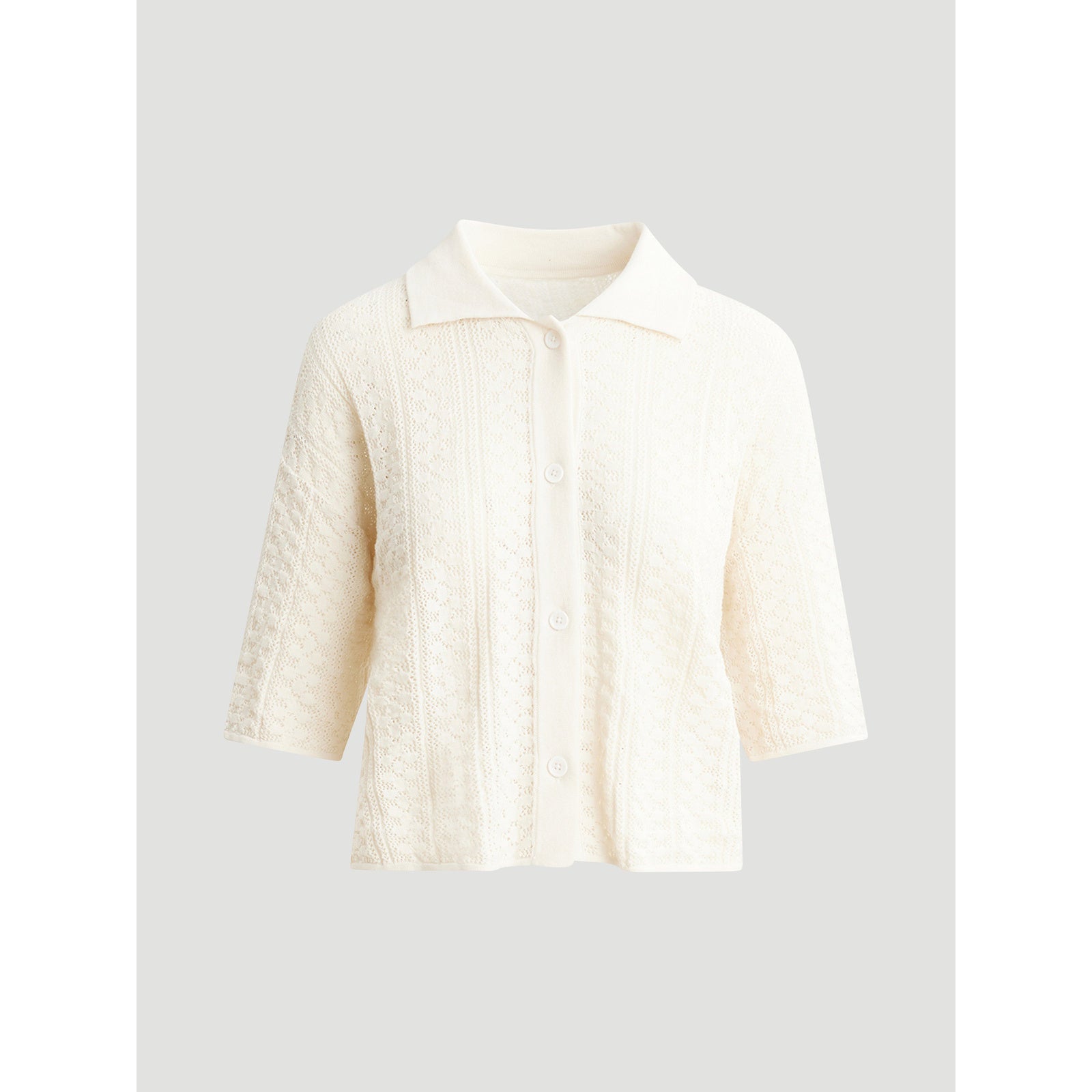 Loch Crochet Knit Shirt