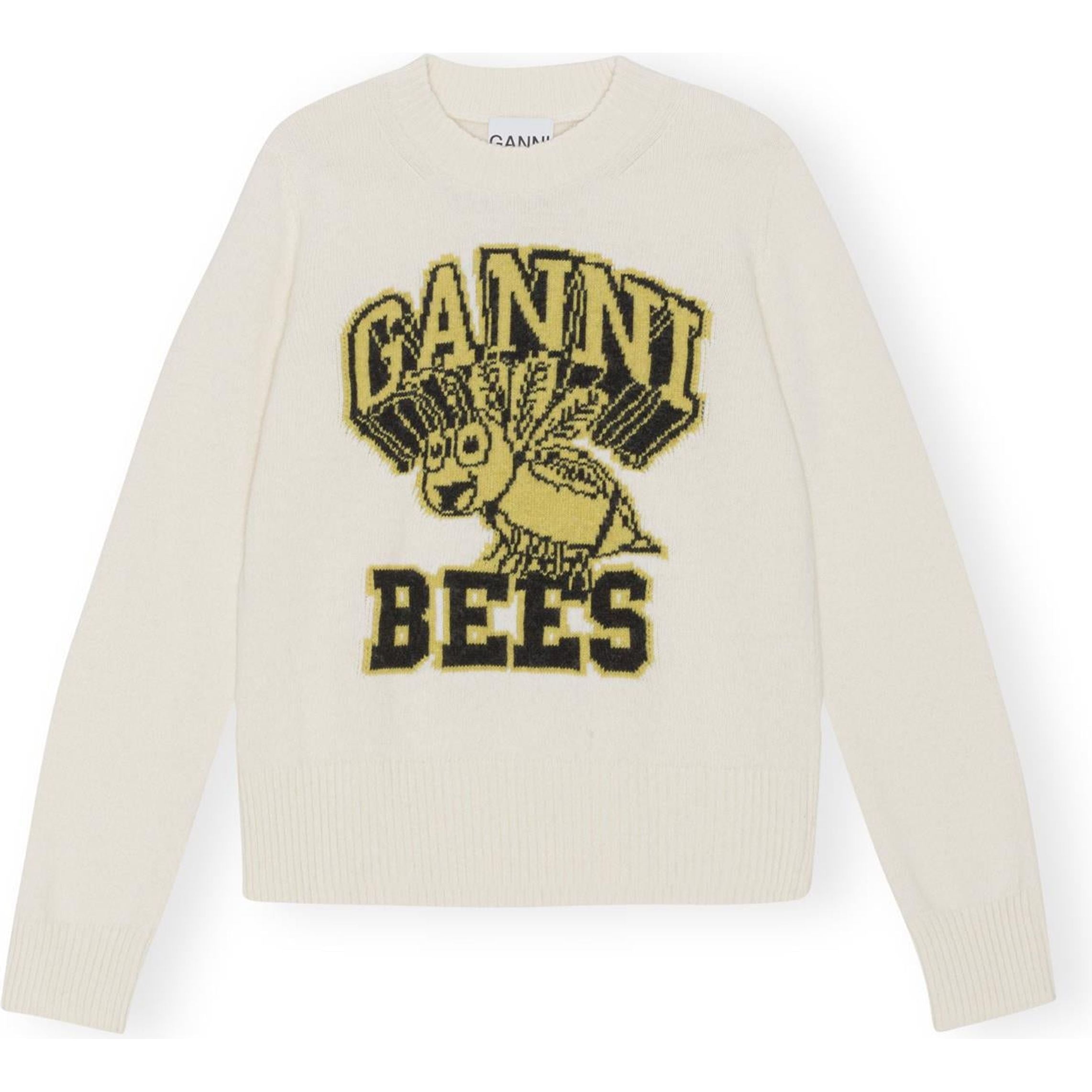 Graphic O-neck Pullover Bees