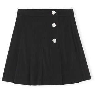 Melange Suiting Skirt