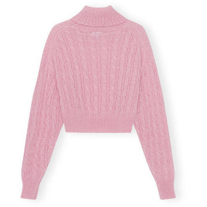 Highneck Cropped Pullover