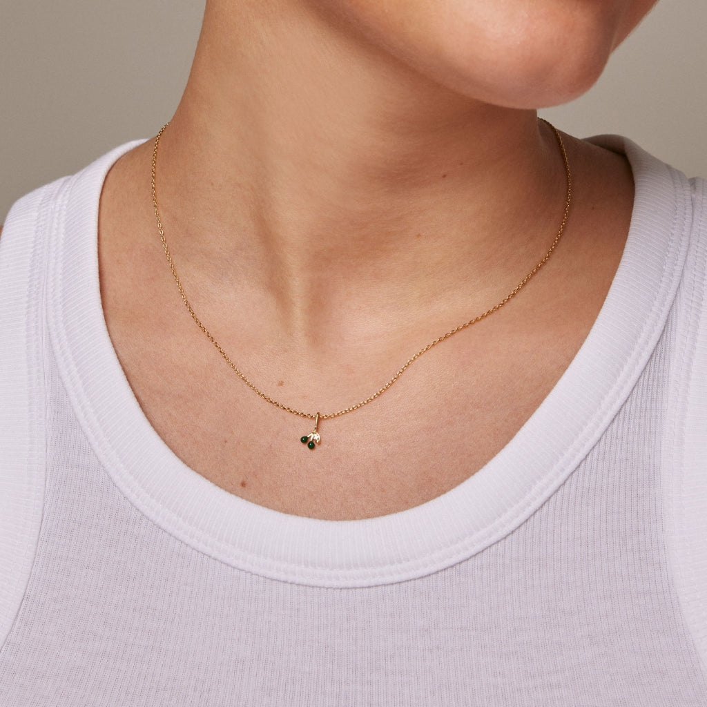 Necklace, cherry