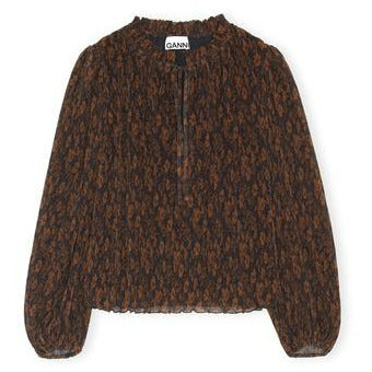 Pleated Georgette Blouse