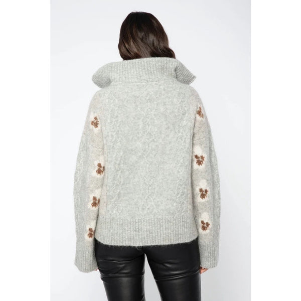 Tilia Jaquard Zip Knit