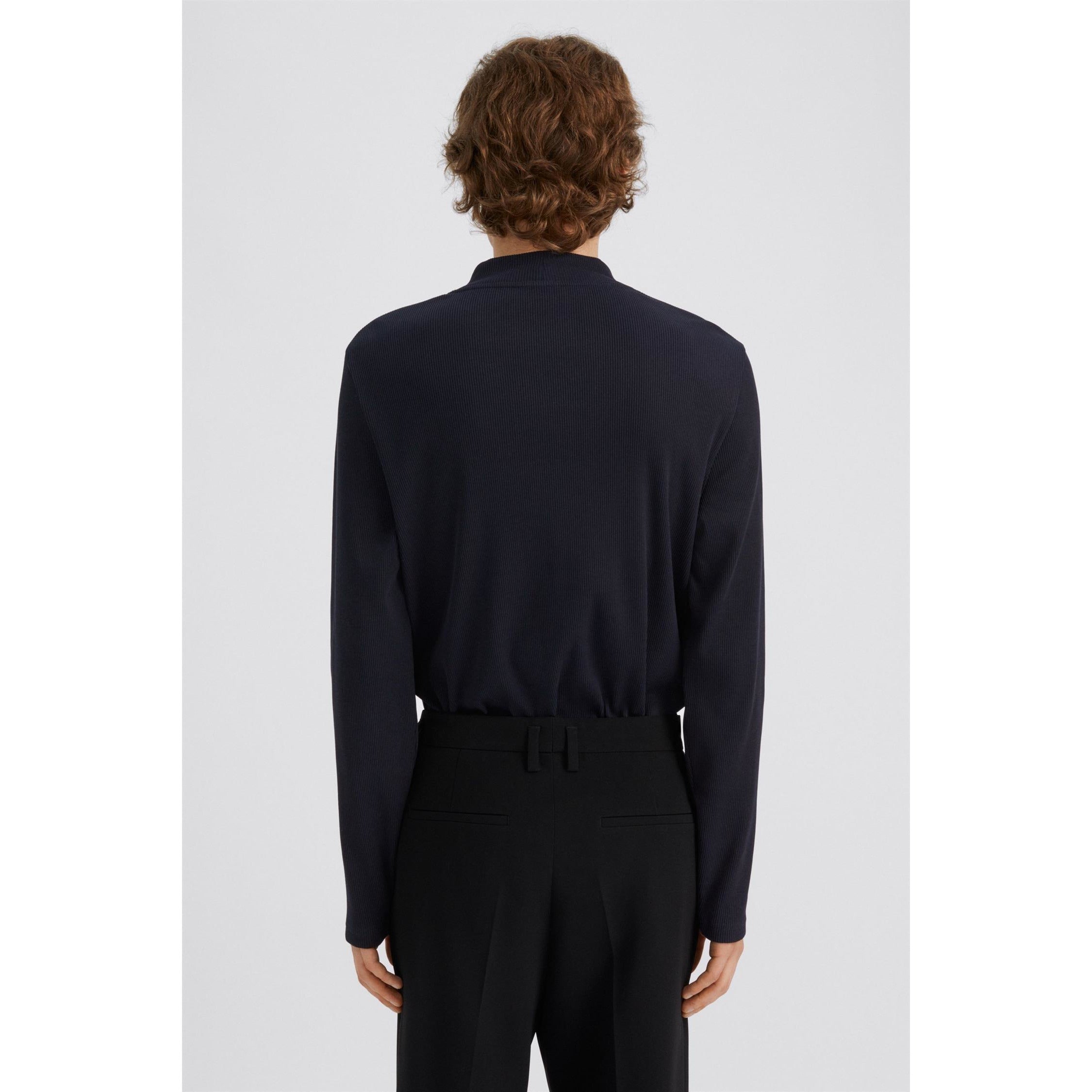 Rib Mock Neck Tee