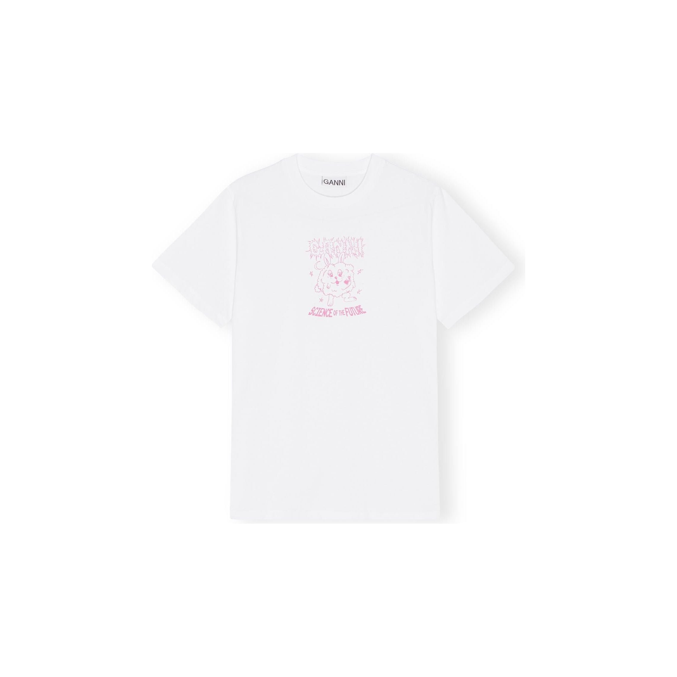 Basic jersey pink bunny relaxed T-shirt