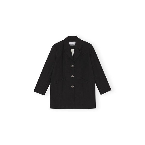 Cotton Suiting Oversized Blazer