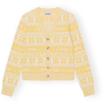 Logo Wool Mix Cardigan