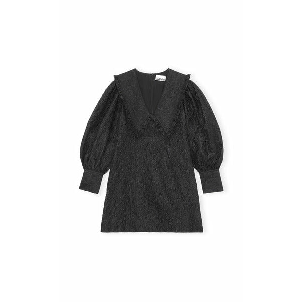 V-neck Ruffle Collar Dress