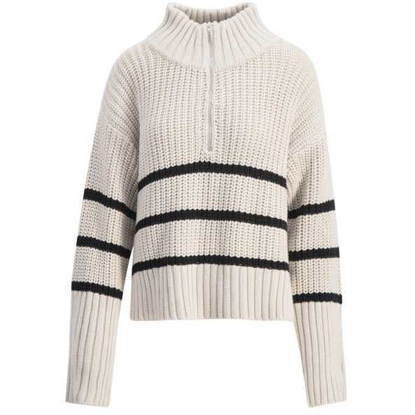 Sissel Stripe Zip Knit