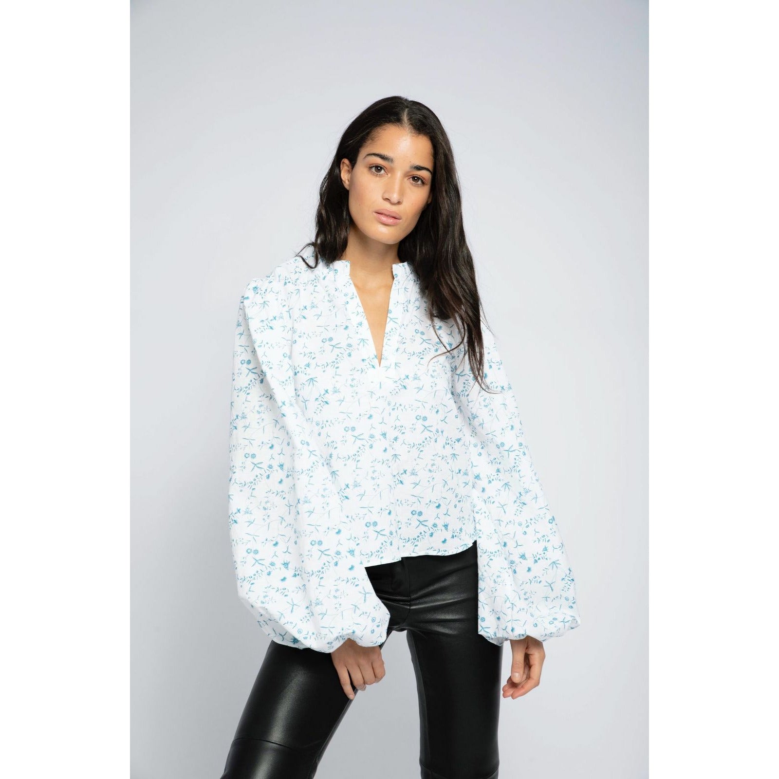 Karro Linen Blouse