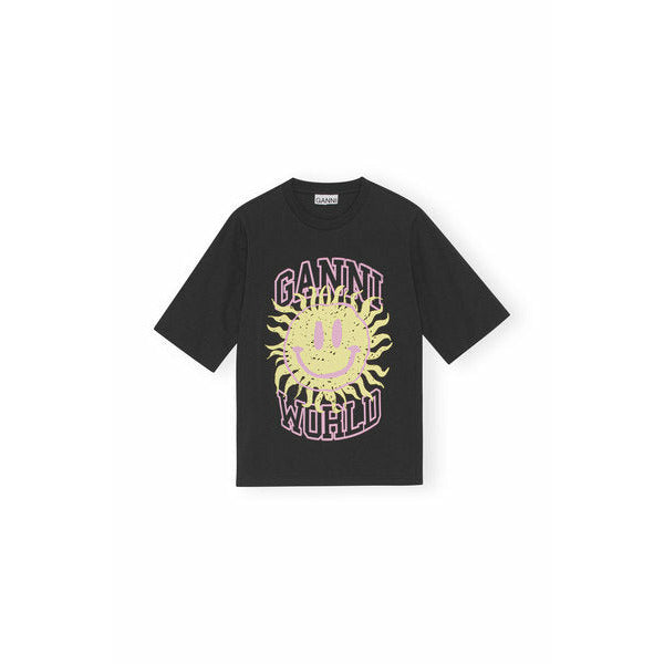 Basic Jersey Smiley Mid Sleeve T-shirt