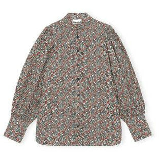 Long Collar Puff Sleeve Shirt